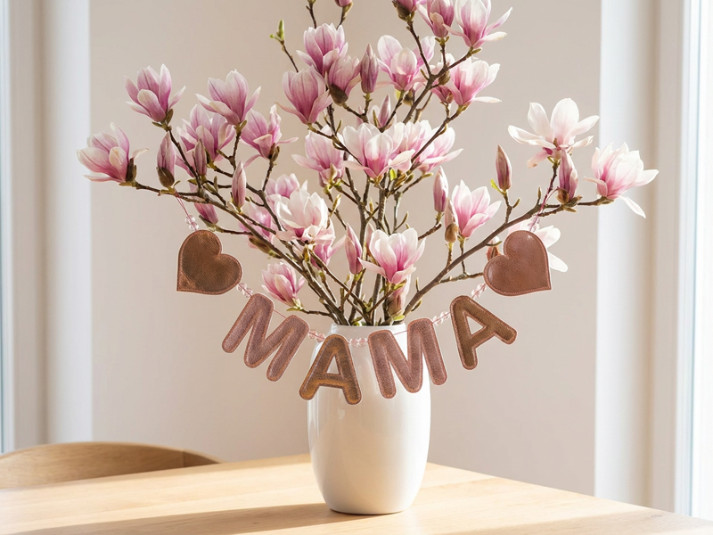 Preview: Girlande zum Muttertag - ITH-Stickdatei